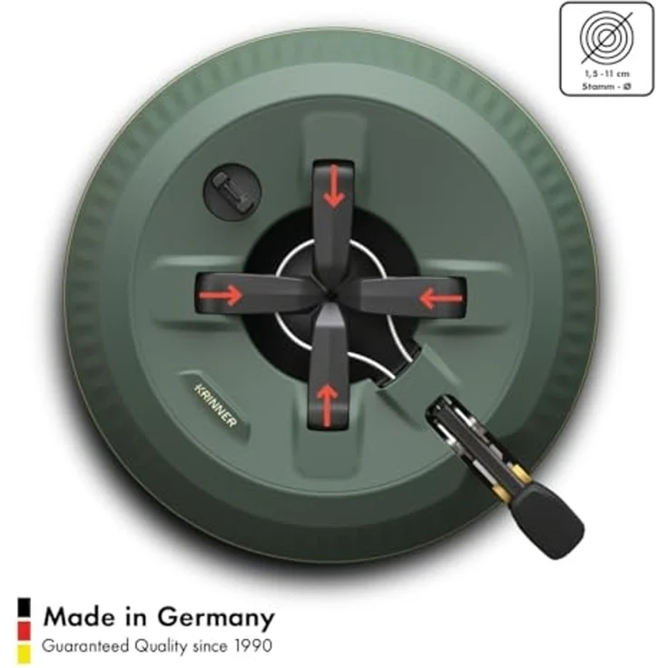 Krinner X-240 Christbaumständer, bis 240 cm Baumhöhe, Stamm max. Ø 11 cm – Bild 3
