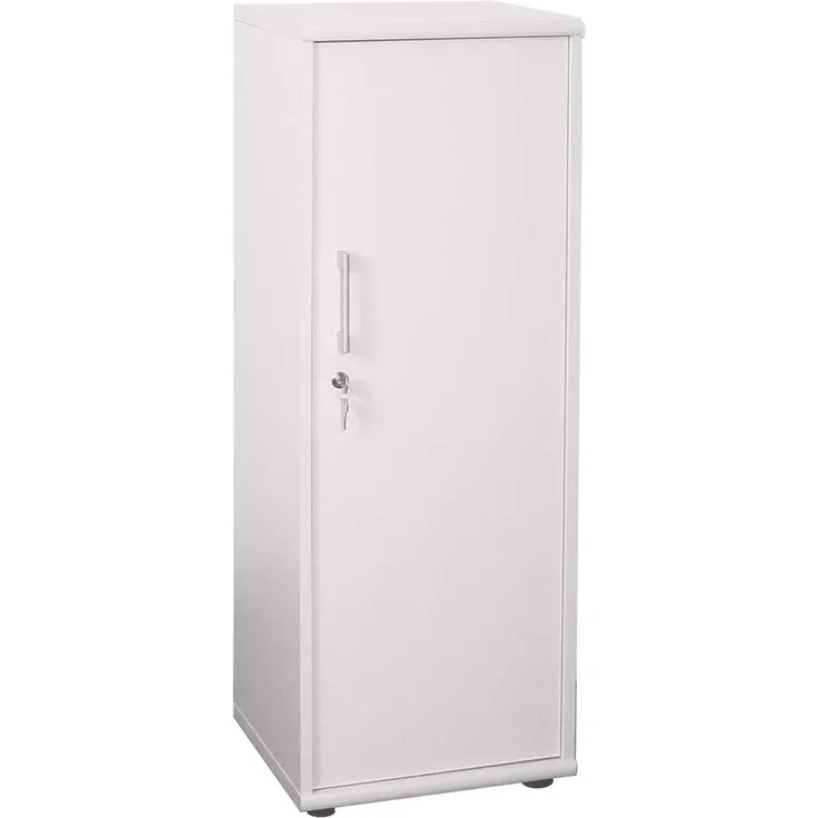 MÖBELPARTNER Hochschrank Aktenschrank Büroschrank Weiß 39,3 x 110,9 x 34,5 cm