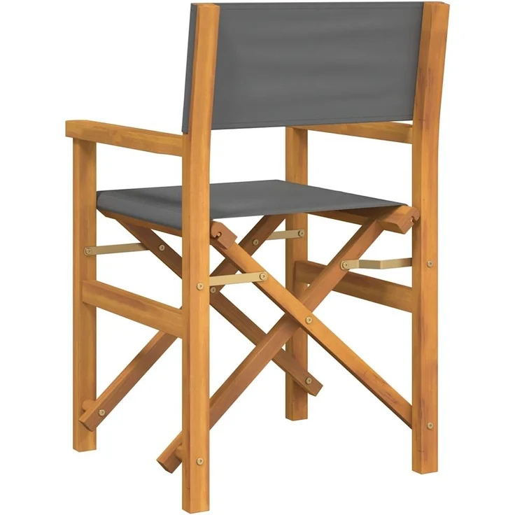 vidaXL Regiestühle 2 Stk. Klappbar Grau Massivholz Teak 4008513 – Bild 5