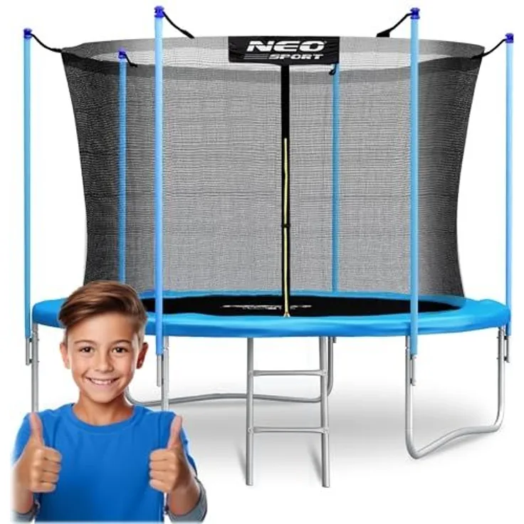 Gartentrampolin Neo-Sport NS-08W181 mit Innennetz 8 5 FT 252 cm