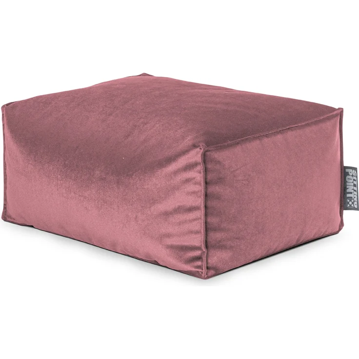 Sitting Point Sitzsack Marla Roll Samt Altrose – Bild 1