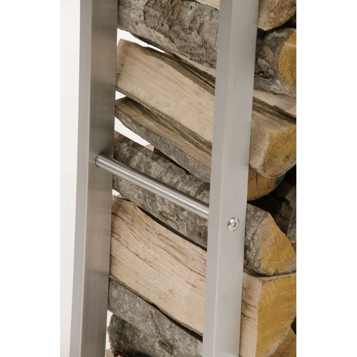 CLP Kaminholzständer Keri Edelstahl,25x60x150 cm – Bild 10