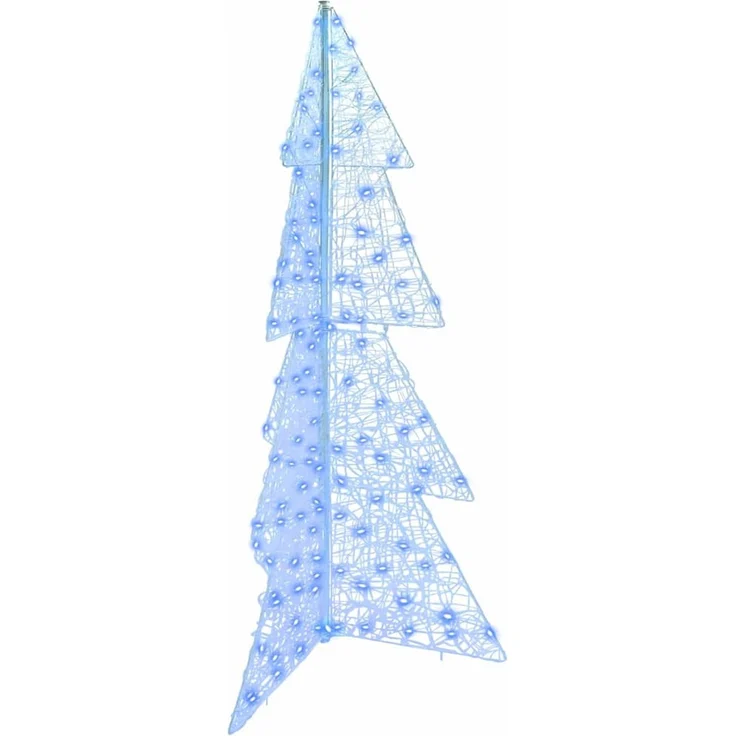 vidaXL Weihnachtsbaum Blau 150 cm Acryl 160 LEDs 42019208 – Bild 2