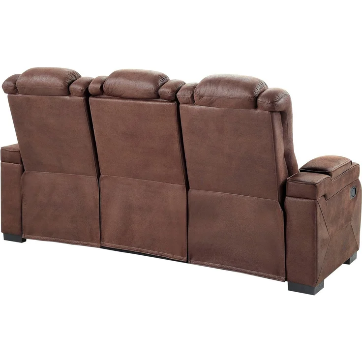 ATLANTIC home collection 3-Sitzer Faris, Zwei Relaxfunktionen, klappbare Konsole mit Getränkehalter – Bild 3