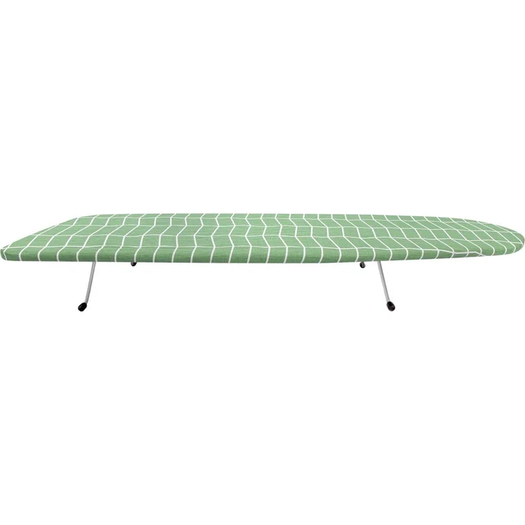 KADAX Tischbügelbrett 75 x 27 cm, faltbares Mini Bügelbrett für Tisch, kleines Ärmelbügelbrett mit abnehmbarem Bügelbrettbezug, platzsparendes Ärmelbrett (Grün) – Bild 7