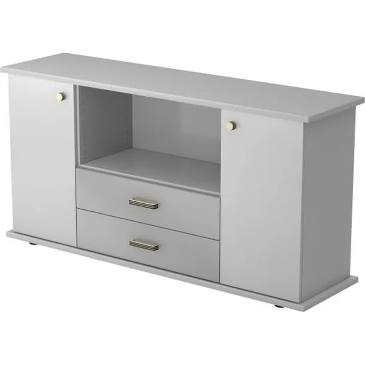 Sideboard 2 Türen, 2 Schübe SG Grau