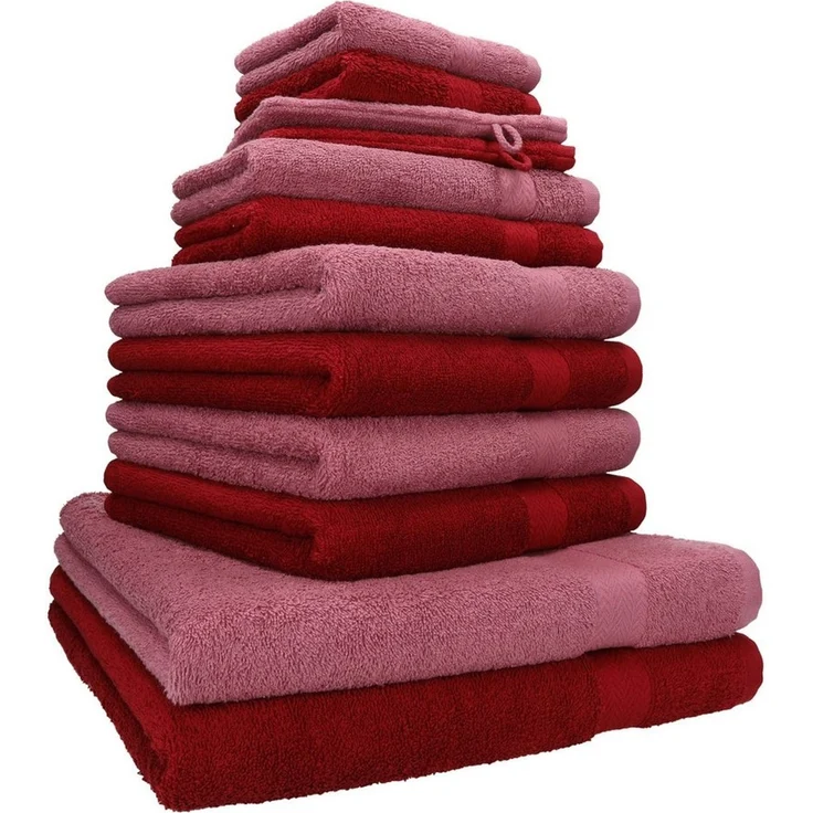 Betz Handtücher Premium Handtuch-Set 12-tlg, 100% Baumwolle (Set, 12-St), Duschtücher,Handtücher, Gästetücher, Seiftücher,Waschhandschuhe – Bild 5