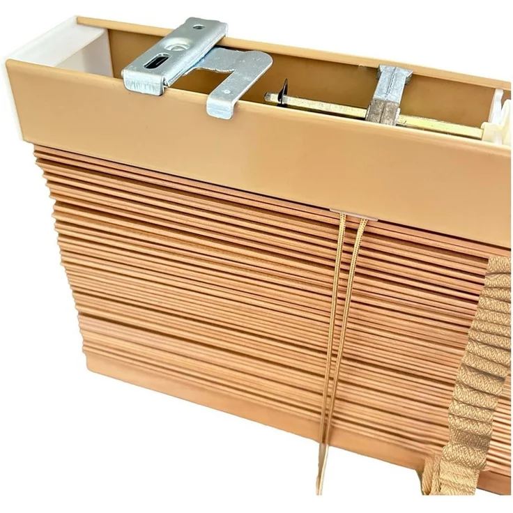 Sol Royal Jalousie Holzjalousie 50mm Rollo SolDecor BE5, 75x180cm, Eichenoptik, Montage Wand & Decke ? Blickschutz Jalousie Fenster & Tür Massivholz – Bild 2