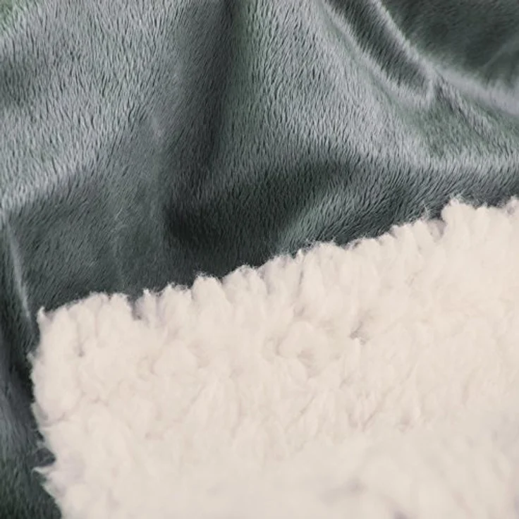 Wohndecke Arctic Kuscheldecke Sofadecke warm Nicki Felloptik 150x200cm grau, aqua-textil, bügelfrei,flauschig,kuschelweich,mollig warm,warm,effektvoll – Bild 5