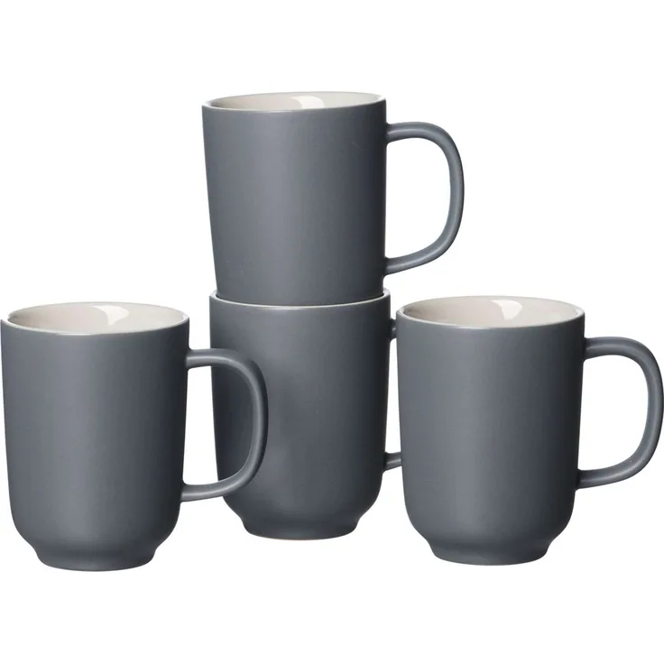 Ritzenhoff & Breker JASPER Kaffeebecher 285 ml 4er Set grau
