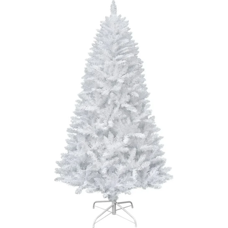 HXT 1015 Weiß 120 cm künstlicher Weihnachtsbaum inkl. Metallständer, schwer entflammbar – Bild 1