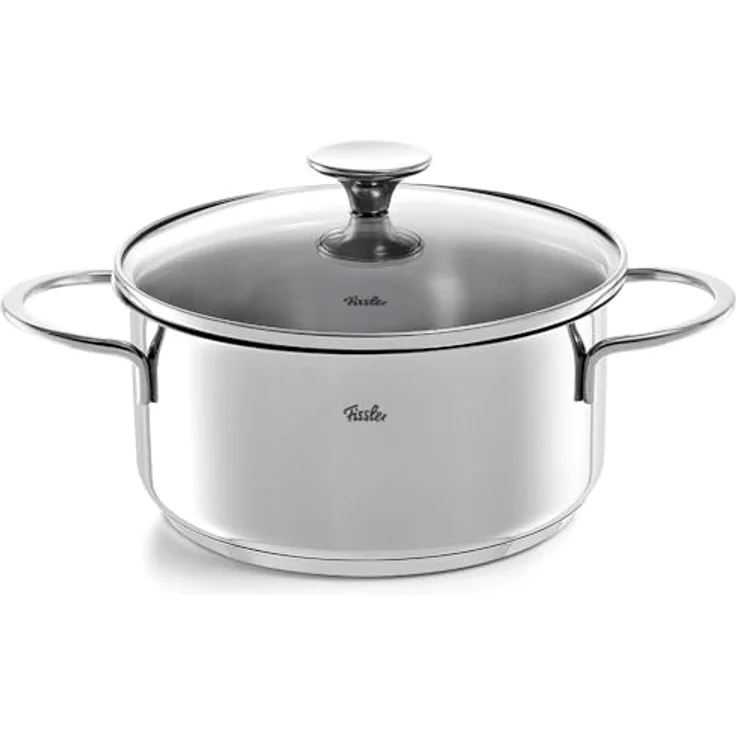 Fissler Copenhagen Topf-Set 4-tlg. Induktion mit Glasdeckel Edelstahl – Bild 4