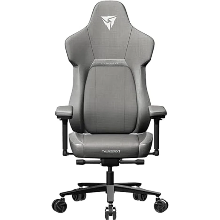 ThunderX3 CORE Loft Gaming-Stuhl, Ergonomisch, SYNC6 Sechsfache Verstellbarkeit, CORED.RDY 360 Technologie, Abnehmbares Kopfstützenkissen, Vielseitige 3-in-1 Fußstütze, Grau – Bild 2