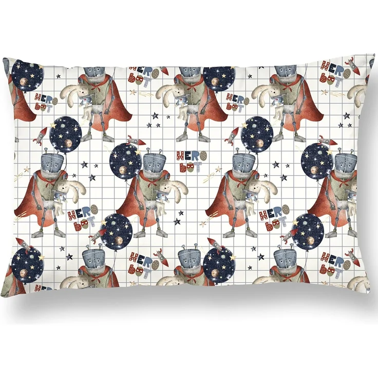 Baumwoll-Kissenbezug für Kinder Größe 33x45 cm. Hochwertige Qualität, angenehm weich und pflegeleicht. Mit verschiedenen Designs. Ideal für komfortablen und erholsamen Schlaf. – Bild 1
