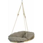 AMAZONAS Hängesessel Swing Nest Taupe mit weich gepolsterter Liegefläche und abnehmbarem Kissen