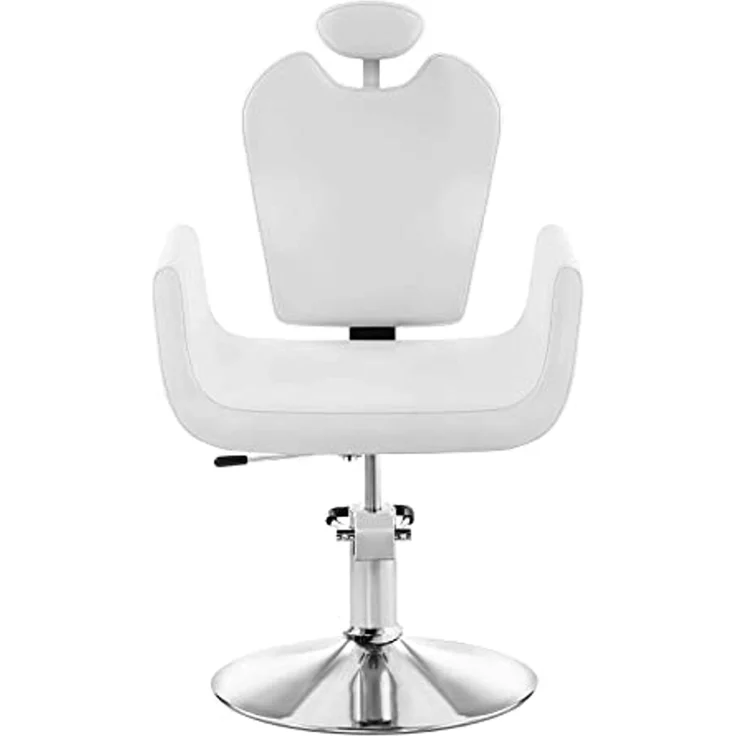 Physa Armlehnstuhl Friseurstuhl Kosmetikstuhl Friseursessel Bedienstuhl Livorno White, Weiß – Bild 4