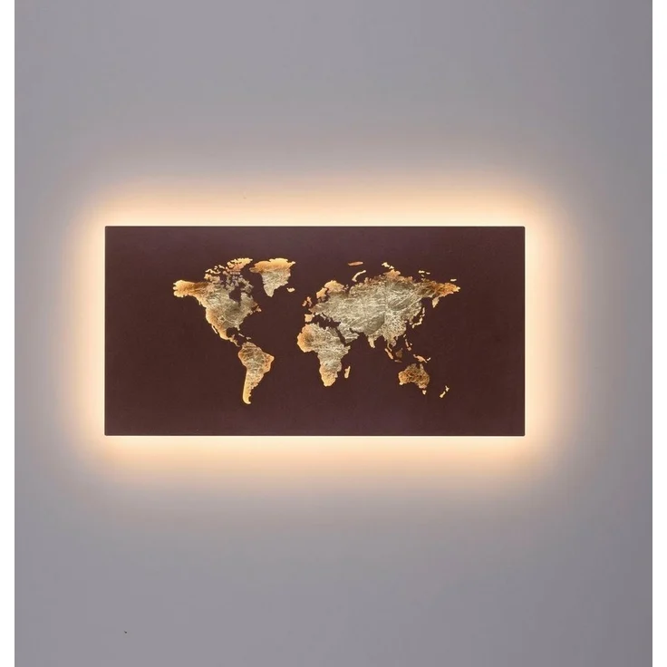 Paul Neuhaus LED Wandleuchte MAP, LED fest integriert, Warmweiß – Bild 3