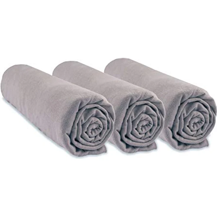 3 Spannbettlaken für Babys, Bio-Baumwolle, 70x140 cm, Haselnuss – Bild 2