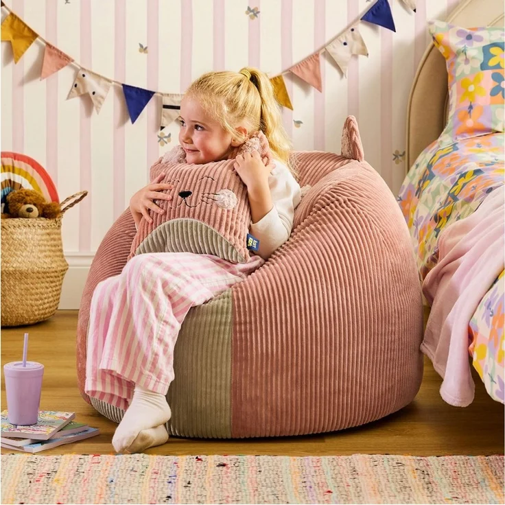 icon Sitzsack Kinder aus Cord Tierfreunde, Made in Germany, für Kinderzimmer – Bild 3