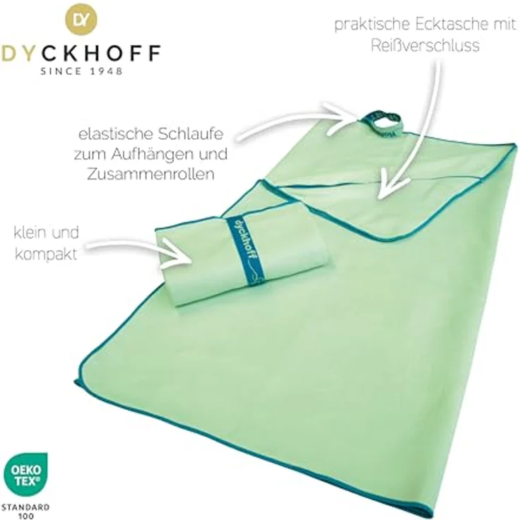 Dyckhoff Sporthandtuch Mikrofaser Sporttuch, Microfaser (1-St), auch als 2er Set erhätlich – Bild 3