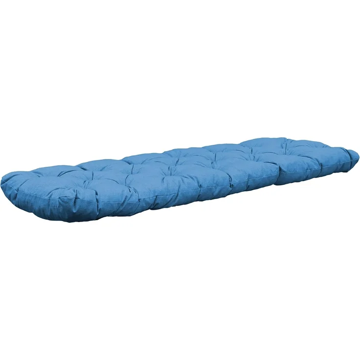 Auflage 3er Bankkissen Bankauflage Polsterkissen 150 x 50 x 8 cm hellblau – Bild 1