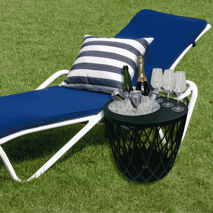 COOTAB Cooler Table DUBAI 4-in-1 Loungetisch mit Edelstahl-Bierkühler – Bild 6