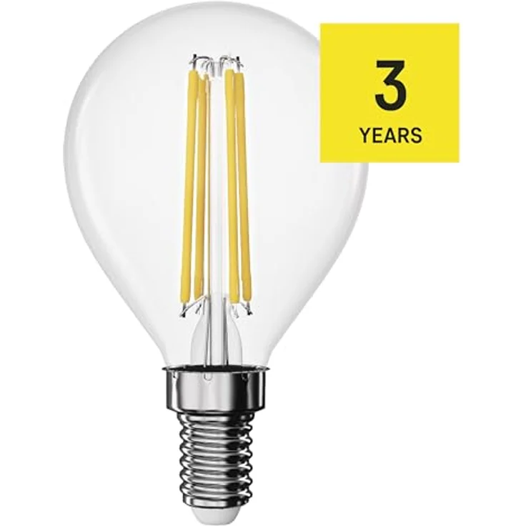 EMOS LED Lampe Edison MiniGlobe, 3,4W, E14 Sockel, 470 lm warmweiß 2700 K, 25000 h Lebensdauer, CRI > 80, 360° Abstrahlwinkel – Bild 3