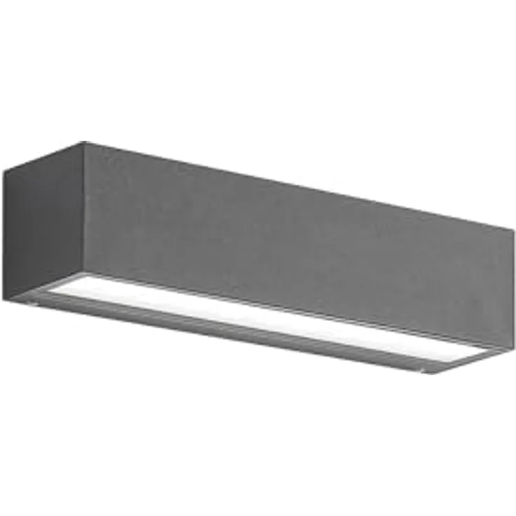 Lucande LED Wandleuchte außen Lengo, 1-flammig, Schwarz, Aluminium, IP65 wasserdicht für Terrasse und Garten