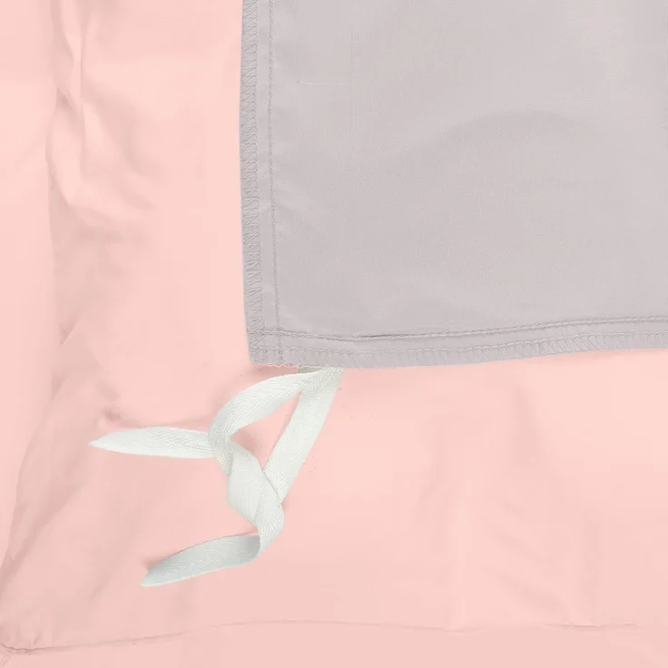 Utopia Bedding Bettwäsche 200x200 Set - Mikrofaser Bettbezug 200x200 cm + 2 Kissenbezüge 50x75 cm - Grau/Rosa – Bild 6