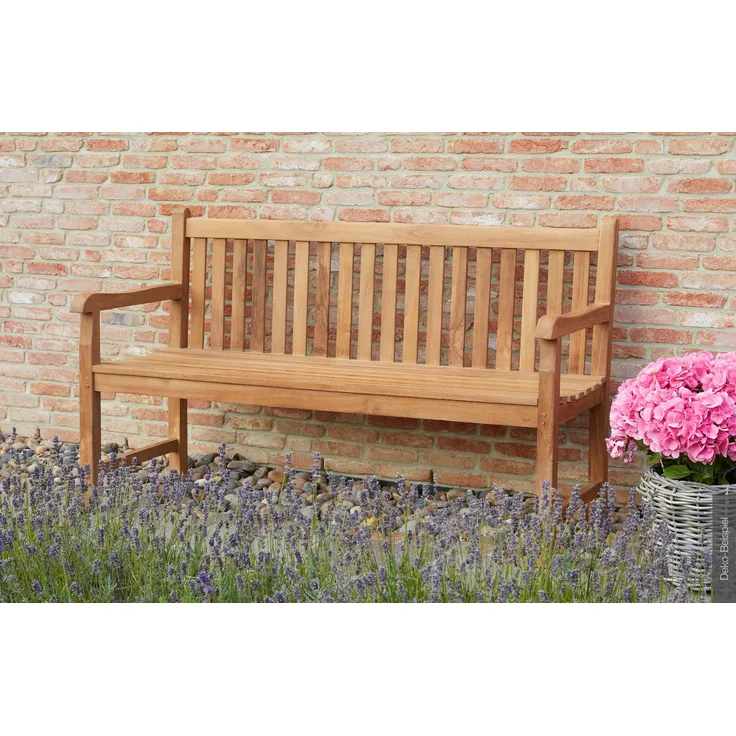 KAMPEN Gartenbank 4-Sitzer aus Teakholz