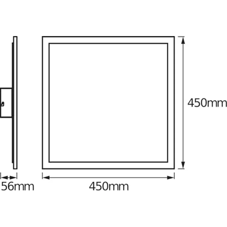 Osram SMART+ Matter Planon Plus LED Panel Tunable White, 450x450 mm, 28W, 2000lm, 3000-6500K, Matter WLAN – Bild 7