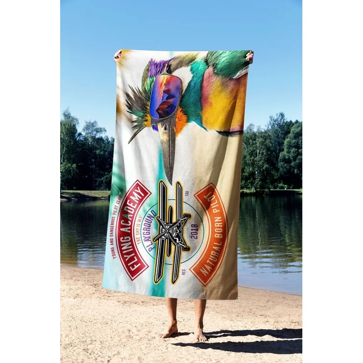 Mijolnir 'Flying Academi 90' Strandtuch, Mehrfarbig, 90 x 150 cm – Bild 2