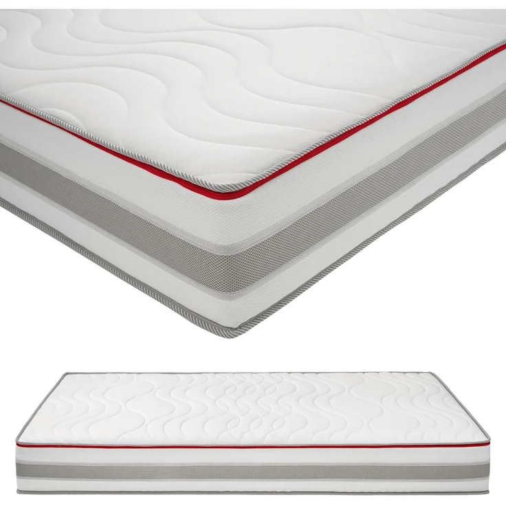 FLEXX Kaltschaum Matratze 180x200 cm mit 3D Memory Foam - 7 Zonen; 25cm Höhe; H4, H3, H2 Misch-Härtegrad - Wendbare Kaltschaummatratze mit optimaler Druckentlastung – Bild 5