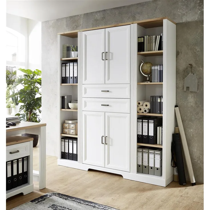 Regal-Set >Jasmin< in Pinie hell - 172x204x38cm (BxHxT)