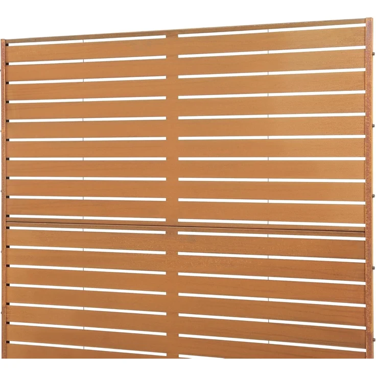 Trennwand Nodepp Cortenstahl 180x120 cm Edelrost [casa. pro] – Bild 5