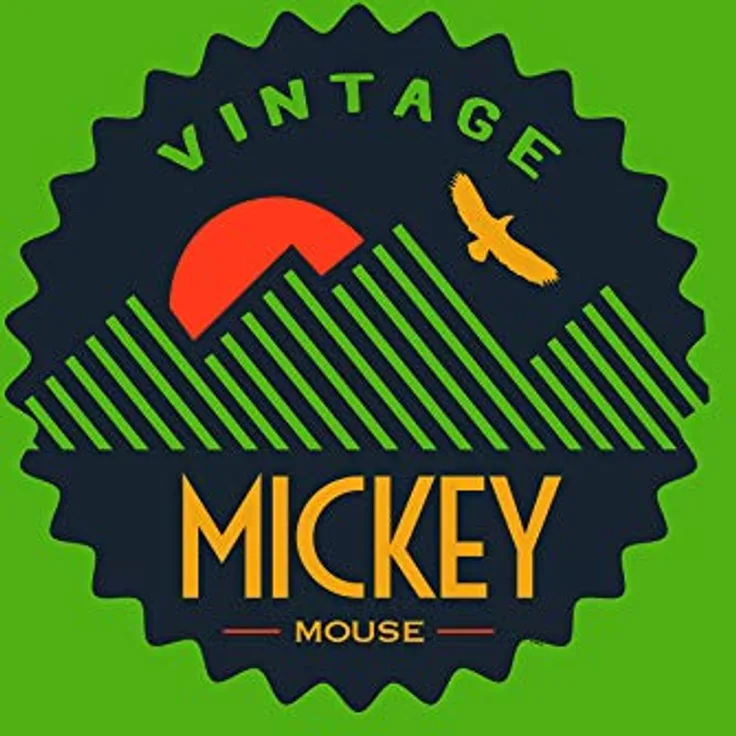 Komar Disney Wandbild Micky Maus Vintage, Kunstdruck 50x70cm, Kinderzimmer Deko, fotorealistischer Druck, ohne Rahmen, WB045-50x70