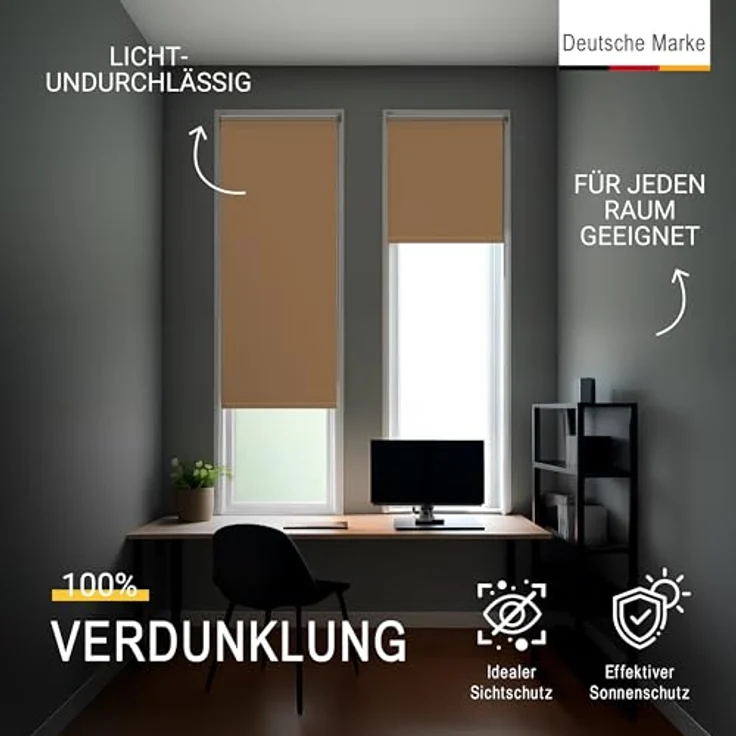Sol Royal Thermorollo SolReflect T42 für Fenster & Türen Creme, 160 x 40 x 3.1 cm – Bild 3