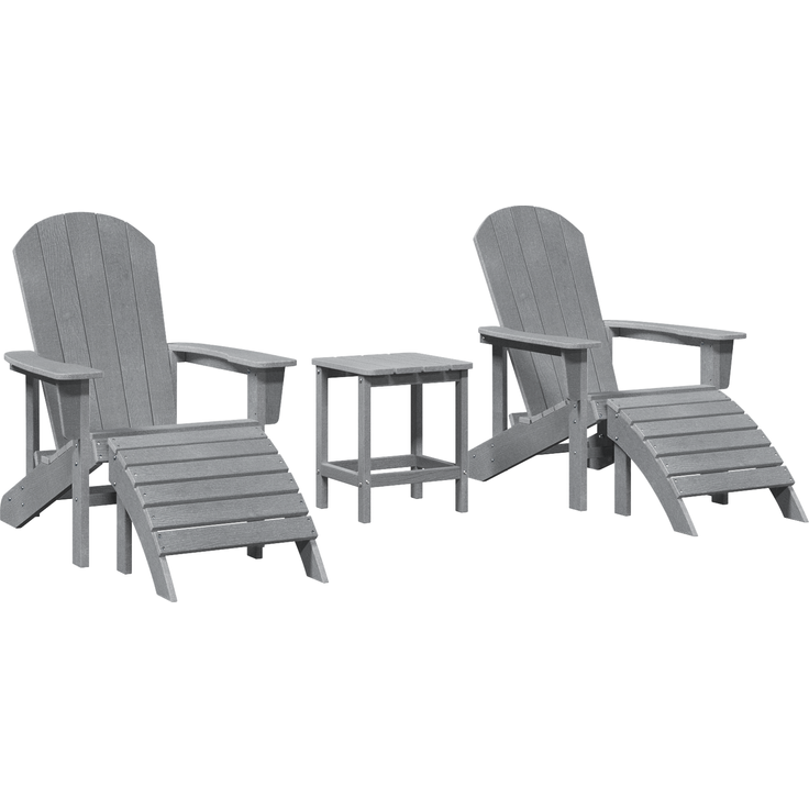 vidaXL 3-teiliges Gartenlounge-Set in Hellgrau 3335849