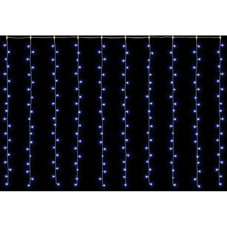 vidaXL Lichtervorhang 200 LEDs Blau 300 x 200 cm 42054078 – Bild 3
