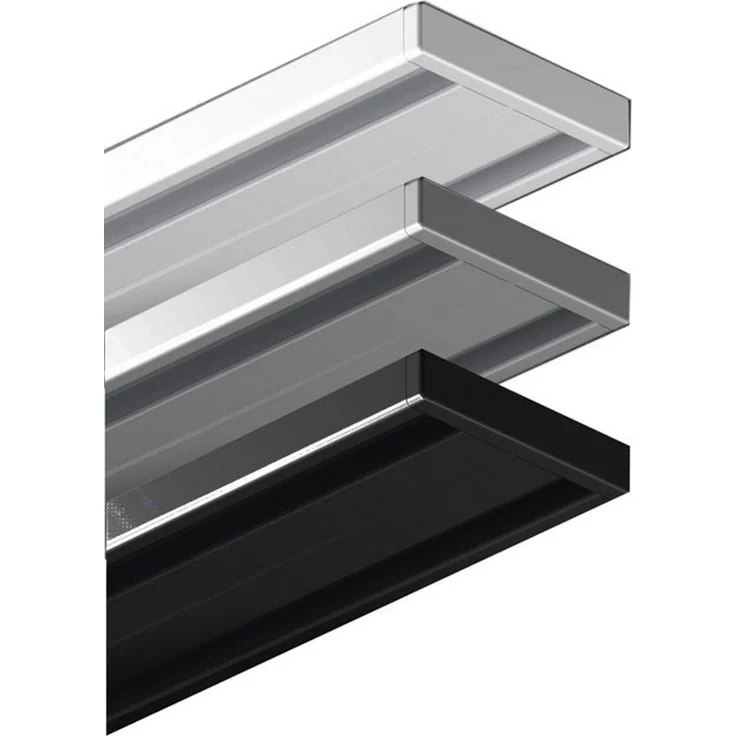 Garduna Vorhangschiene Wendeschiene, Aluminium, 1 oder 2-läufig, Aluminium – Bild 4