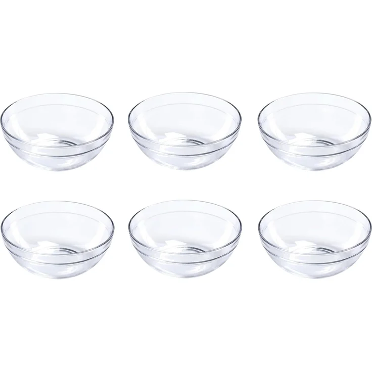 Provance Dipschale Dipschalen Schüsseln aus Glas Ø 9cm 12cm Glasschälchen für Dips, (Set, 6-tlg), spülmaschinengeeignet – Bild 1