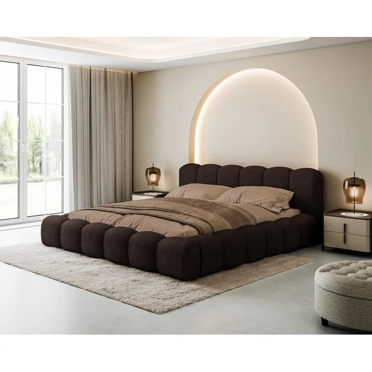 Compleo Polsterbett Designerbett, Wolkenbett, TOPSELLER, Modern Schlafzimmer, Made in EU, Wolkenbett modern – Bild 5