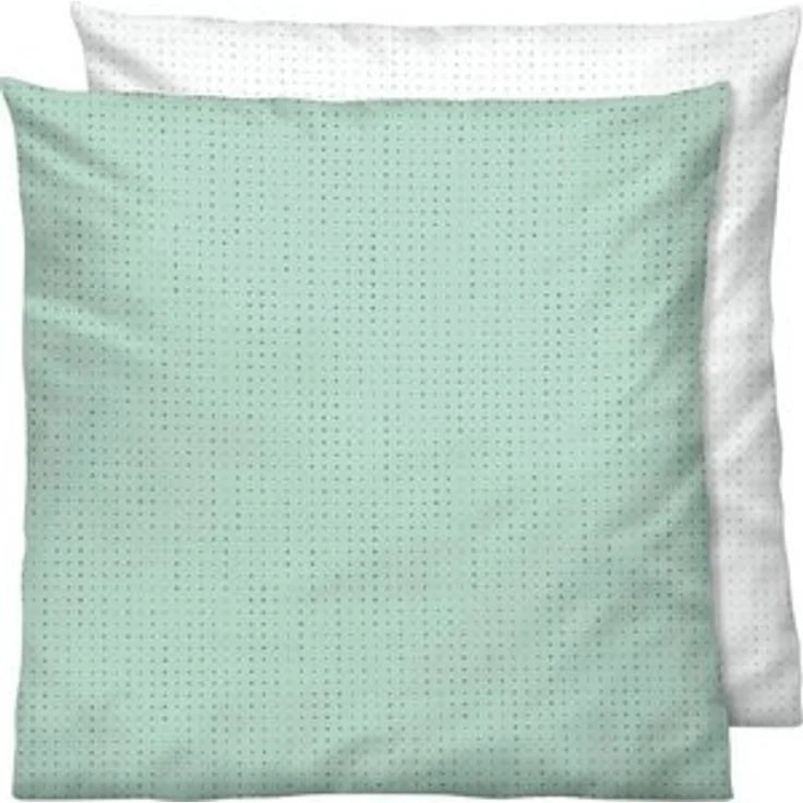 biberna 0636047 Mako-Satin Bettwäsche PUNKTE - MIX & MATCH, mint, 1x 80x80 cm – Bild 6