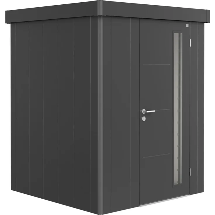 Biohort Gerätehaus Neo, 1A: 180 x 180 x 222 (b x t x h) cm, dunkelgrau-metallic