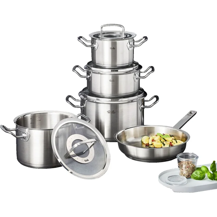 Fissler 'ORIGINAL PROFI COLLECTION' Topfset 5-tlg, Edelstahl silber, für Induktionskochfeld – Bild 7