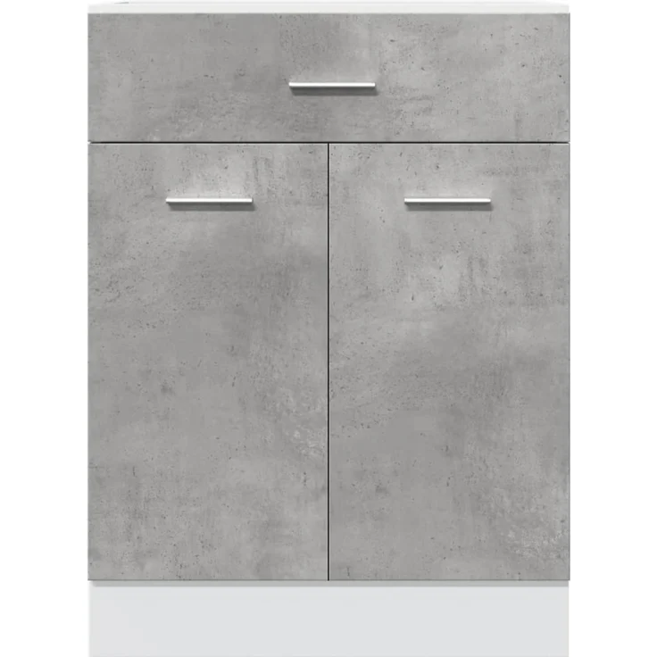 vidaXL Schubunterschrank Lyon Betongrau 60x46x81,5 cm Holzwerkstoff 856088 – Bild 3