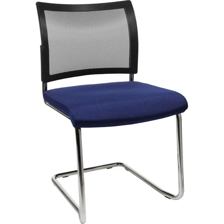 Besucherstuhl Freischwinger Visit 20 Netz blau 2er Set