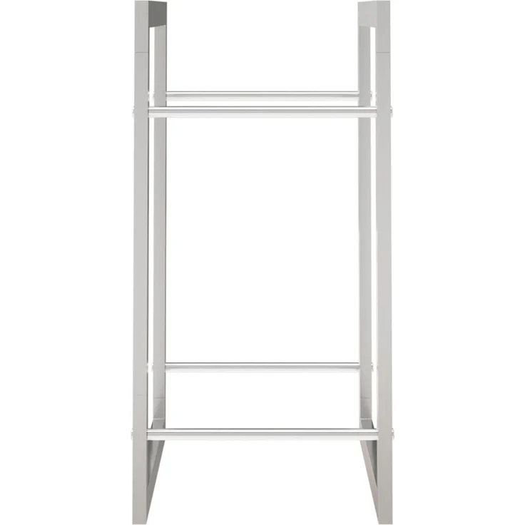 vidaXL Brennholzregal 50x28x56 cm Edelstahl 357859 – Bild 5