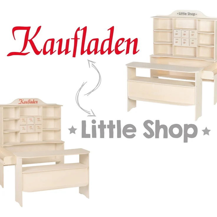 roba Kaufladen - 6 Schubladen - Theke - Seitentheke - Holz natur – Bild 5