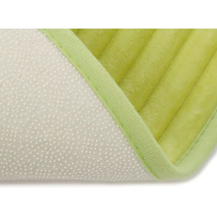 Gözze Badematte Berlin, Höhe 7 mm, rutschhemmend beschichtet, fußbodenheizungsgeeignet, Polyester, rechteckig, Badteppich, Uni Farben, Cord Optik, waschbar – Bild 2